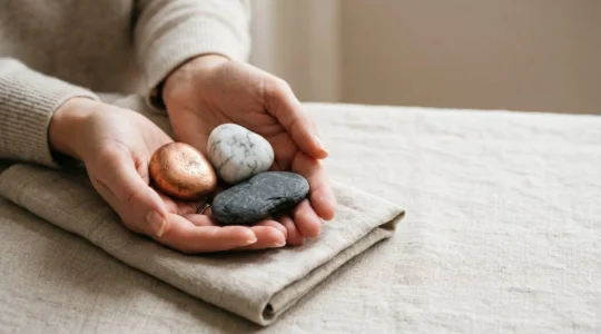 Composition éditoriale représentant le choix éclairé en matière de contraception féminine