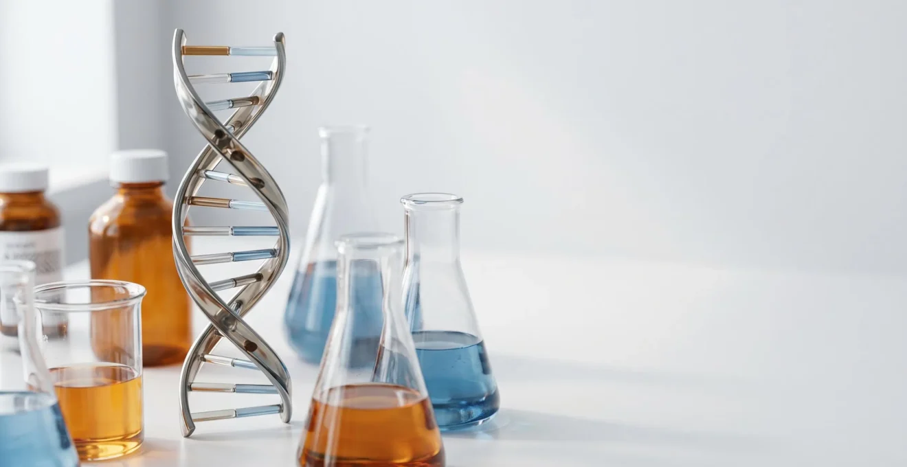 Vue conceptuelle de la médecine de précision illustrant l'approche personnalisée des traitements ciblés en oncologie